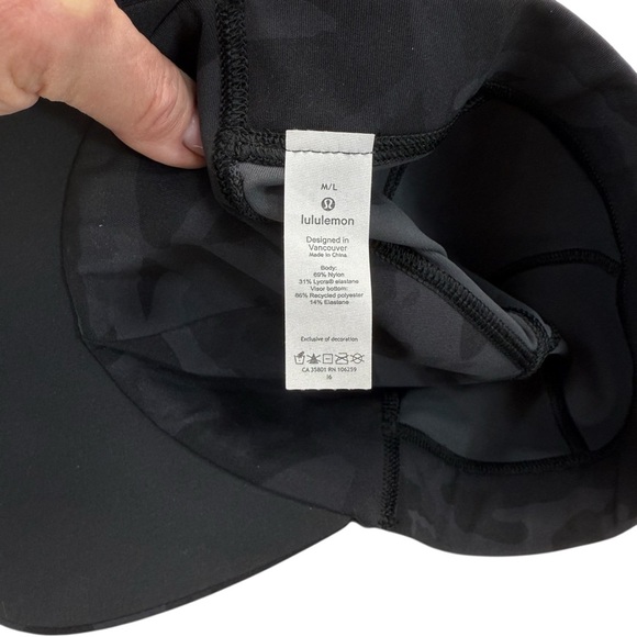 Lululemon Hat Baseball Cap M/L Black Camo main image 6